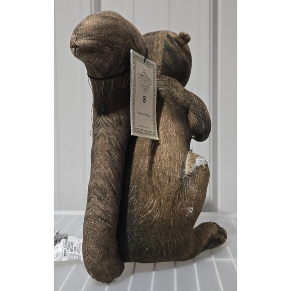 John Derian Rustic Design Squirrel 12" Accent Throw Pillow w/ Sequin Radish READ - Picture 4 of 9